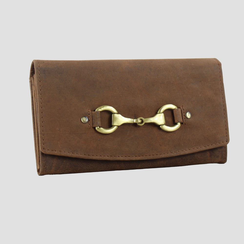 Sadie Purse with Snaffle in Hunter Leather