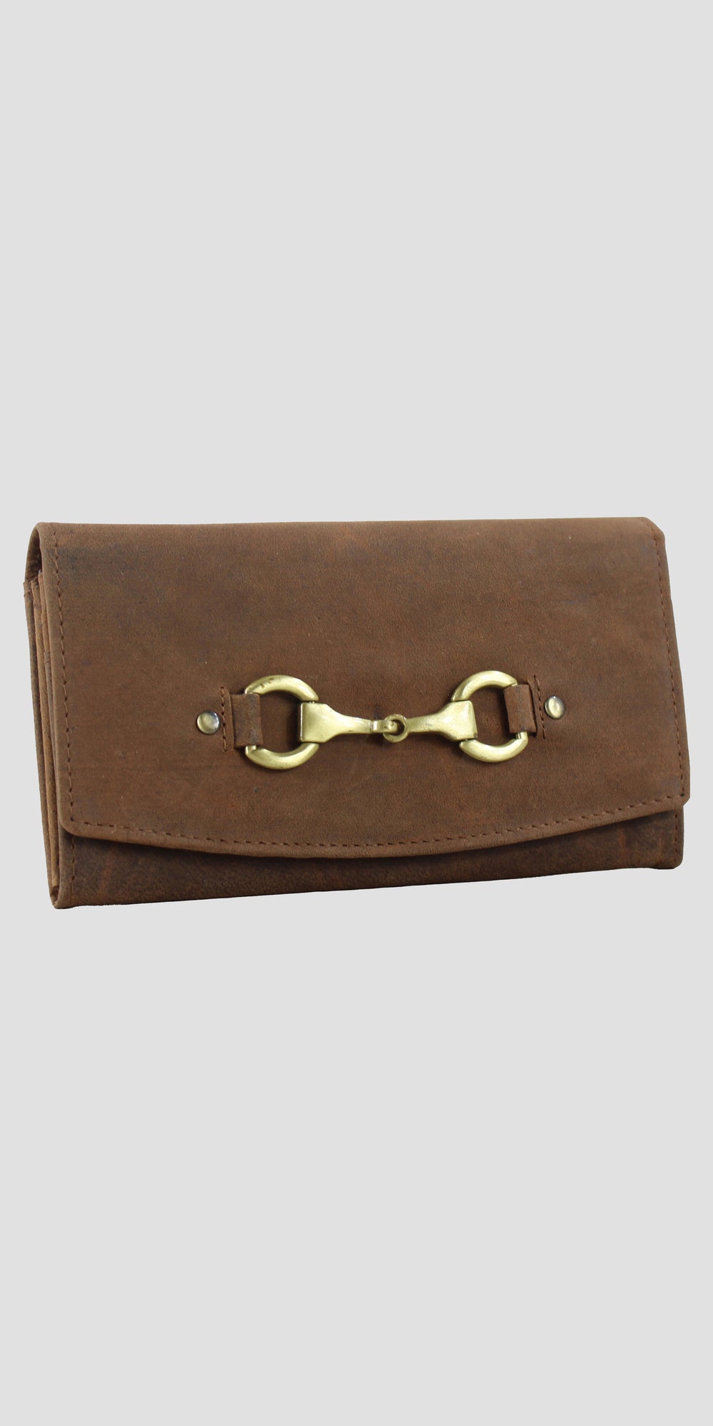 Sadie Purse with Snaffle in Hunter Leather