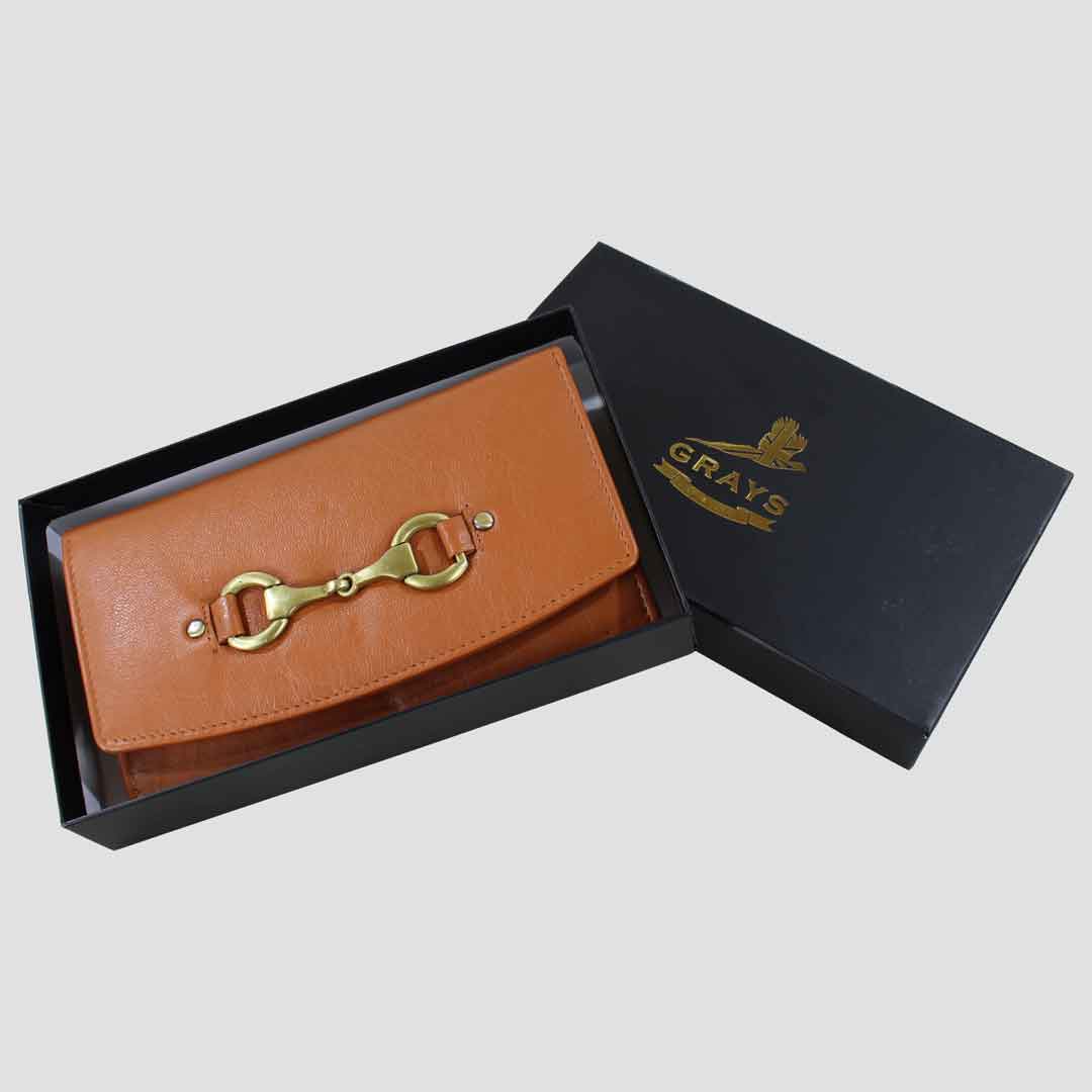 Sadie Purse with Snaffle in Tan Leather