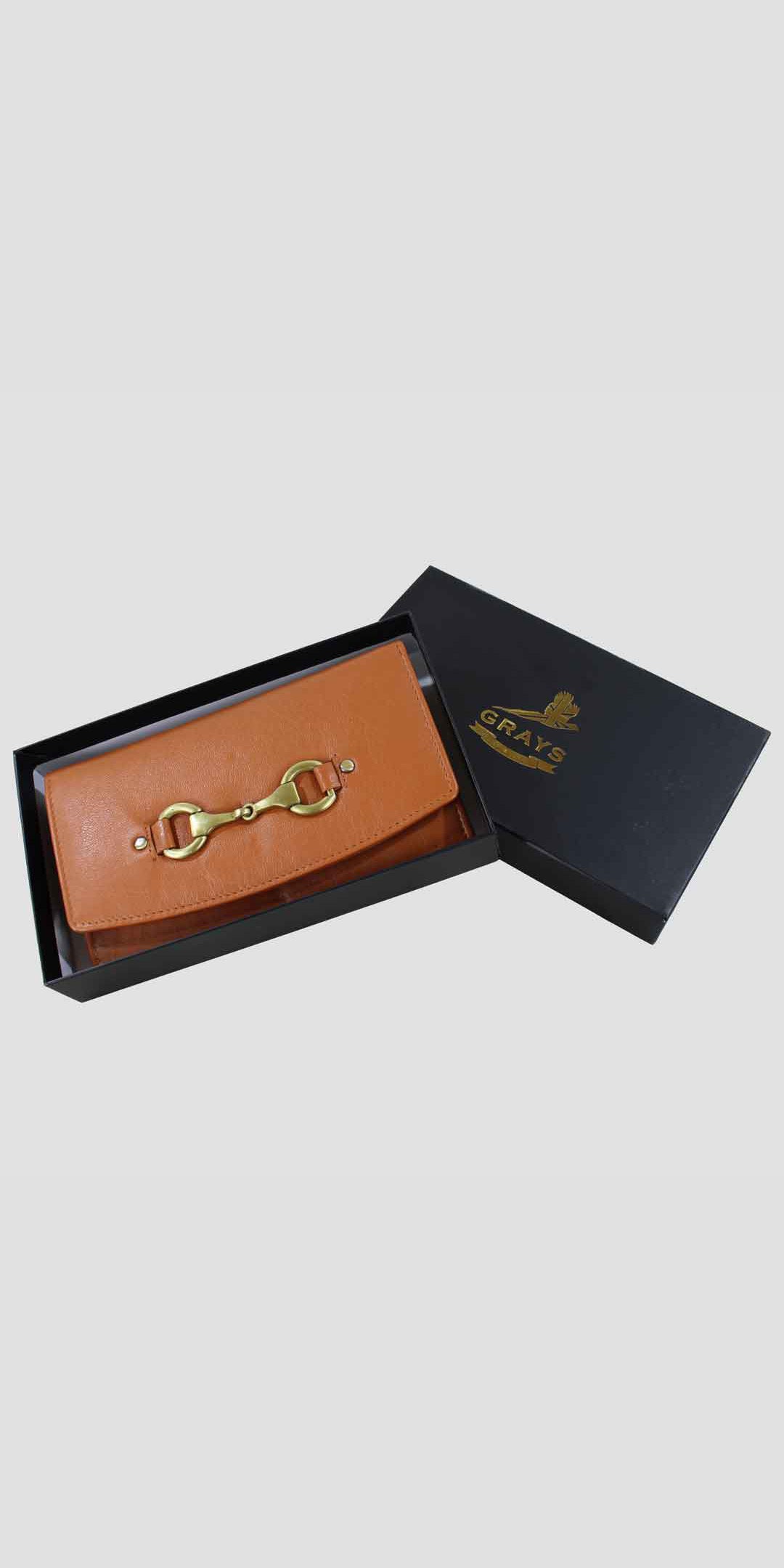 Sadie Purse with Snaffle in Tan Leather