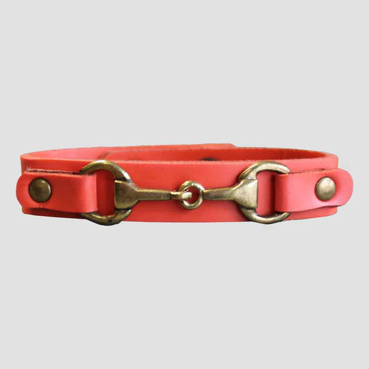 Snaffle Bracelet Coral