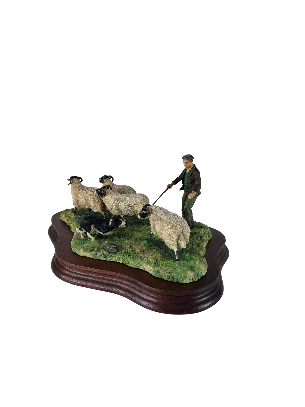 Shedding Shepherd and Sheep by  Border Fine Arts