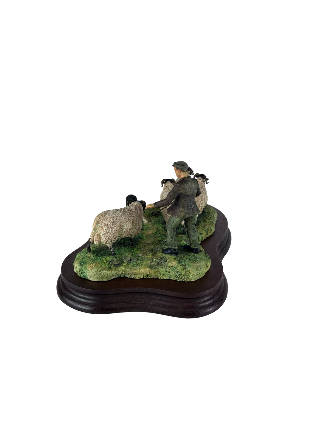 Shedding Shepherd and Sheep by  Border Fine Arts