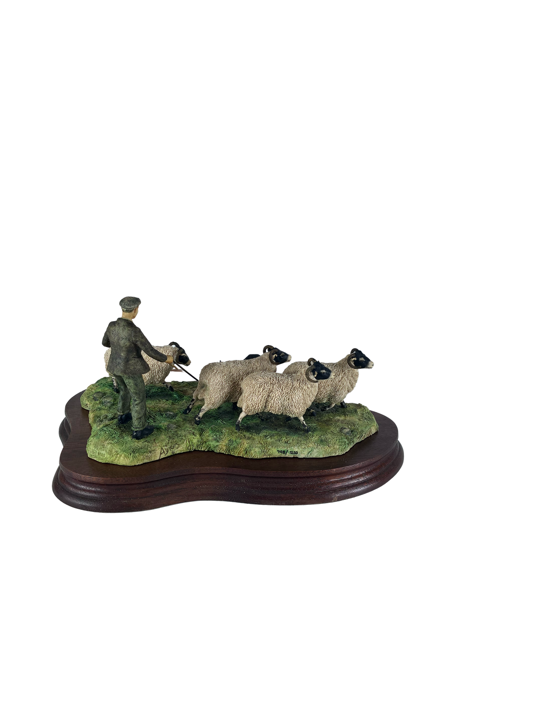 Shedding Shepherd and Sheep by  Border Fine Arts