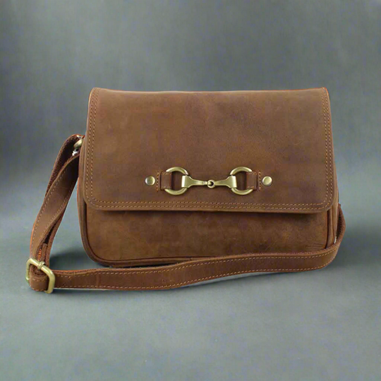 Isla Shoulder Bag with Snaffle in Hunter