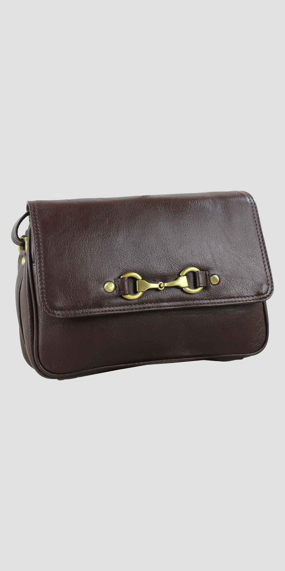 Isla Shoulder Bag with Snaffle in Brown