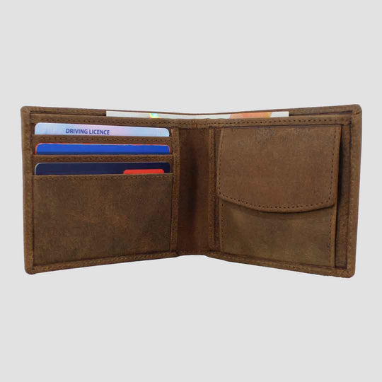 Sunny Leather Wallet With Coin Pocket Hunter Tan