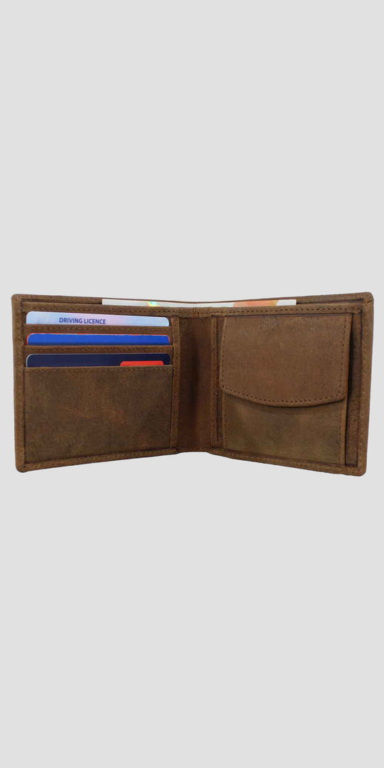 Sunny Leather Wallet With Coin Pocket Hunter Tan