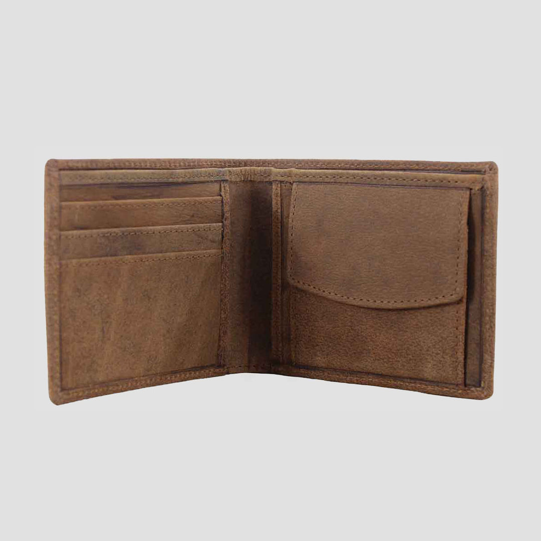 Sunny Leather Wallet With Coin Pocket Hunter Tan