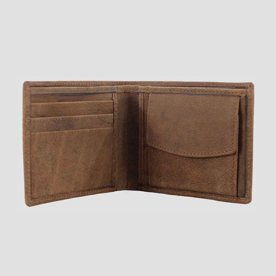 Sunny Leather Wallet With Coin Pocket Hunter Tan