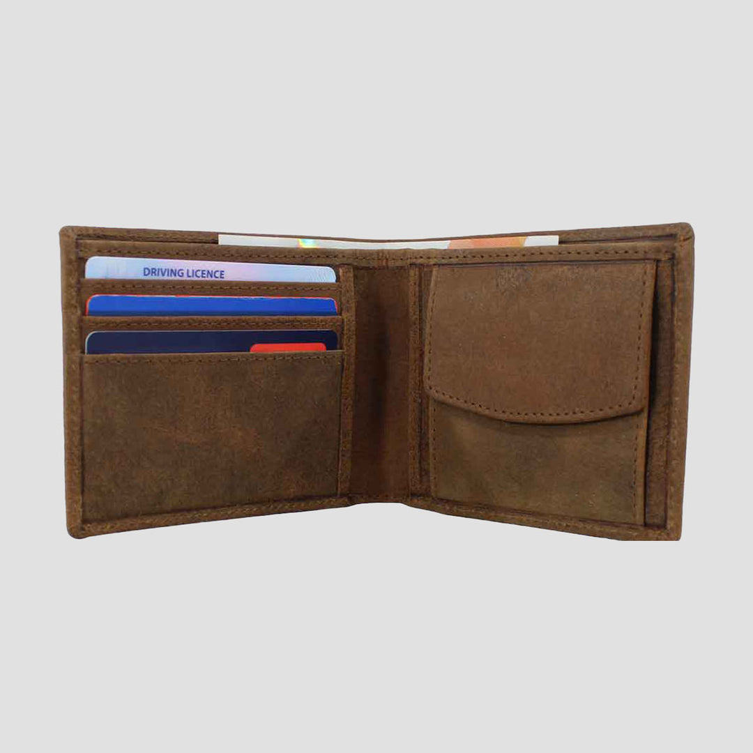 Sunny Leather Wallet With Coin Pocket Hunter Tan