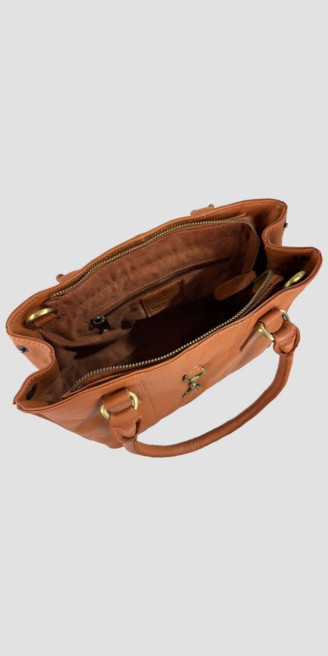 Sadie Handbag with Snaffle in Tan