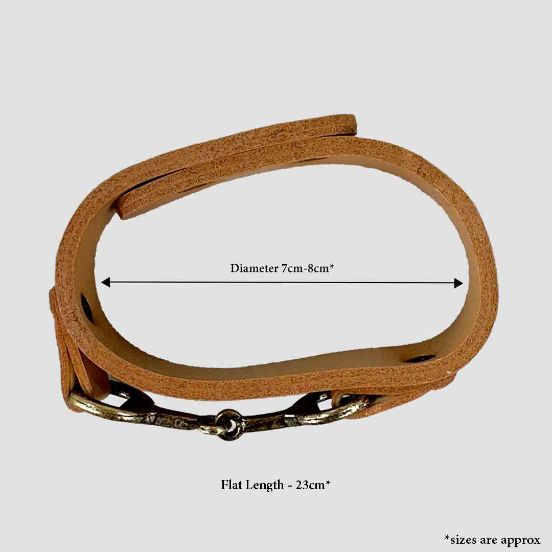 Snaffle Bracelet Tan