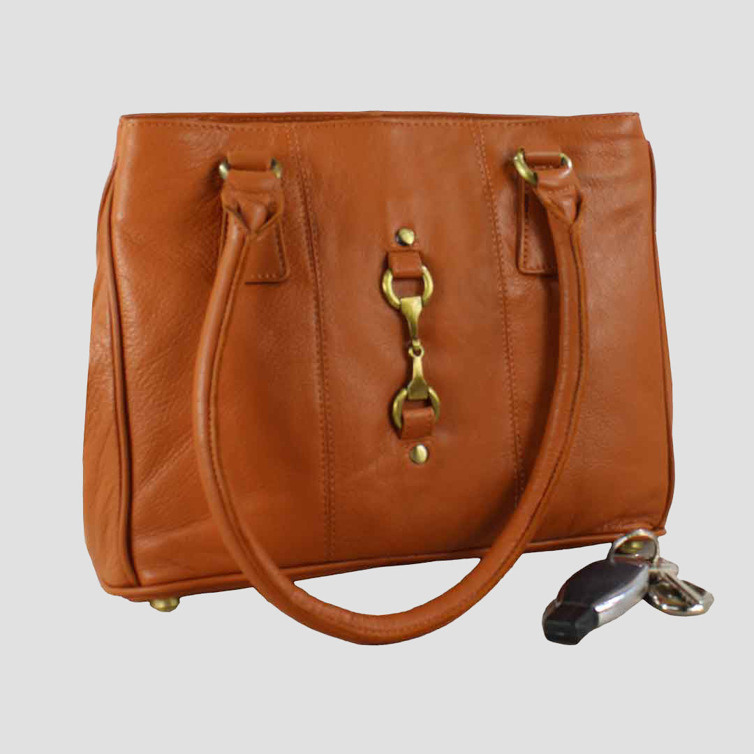 Sadie Handbag with Snaffle in Tan