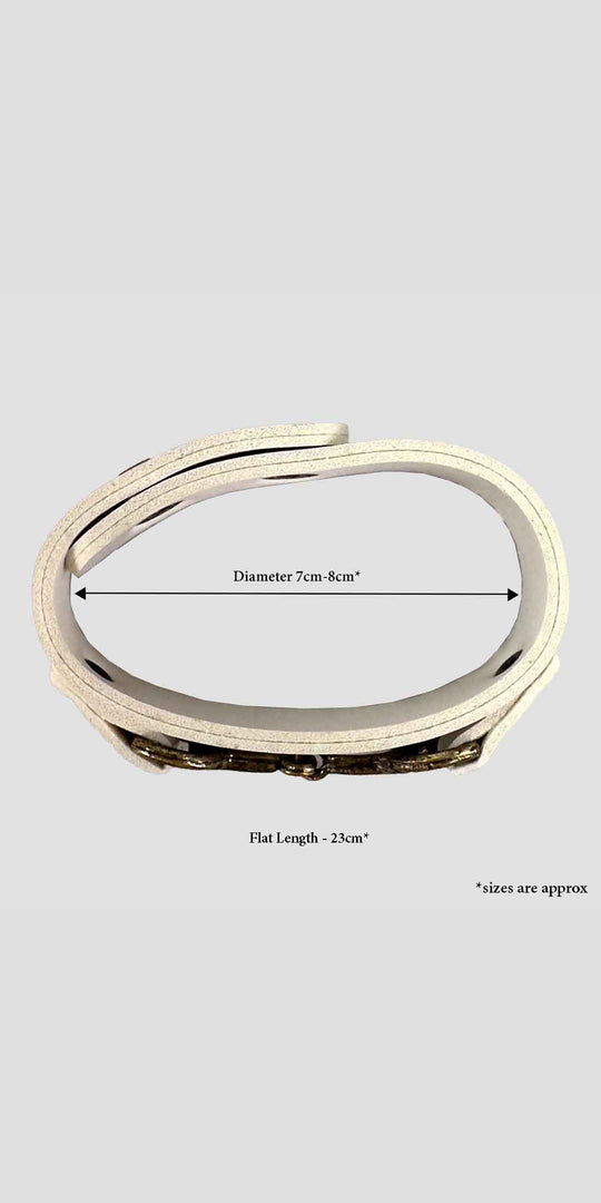 Snaffle Bracelet White