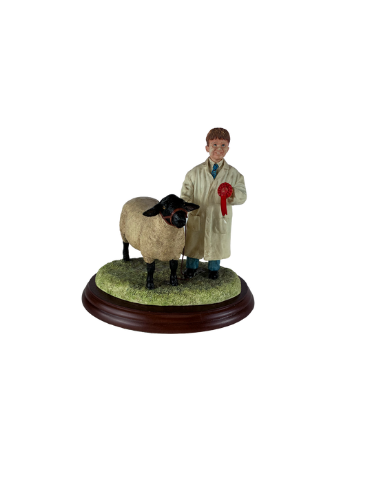 Winning Smile Boy and Suffolk Ram Border Fine Arts