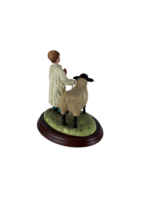 Winning Smile Boy and Suffolk Ram Border Fine Arts