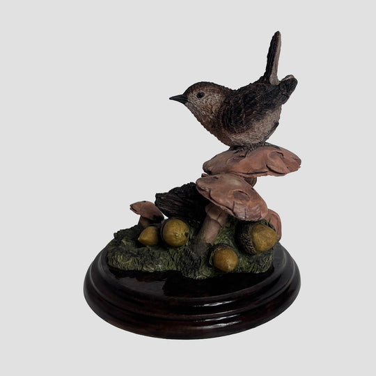 Wren On Toadstool Country Artists Bird Model
