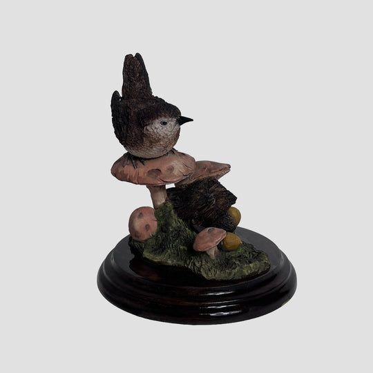 Wren On Toadstool Country Artists Bird Model