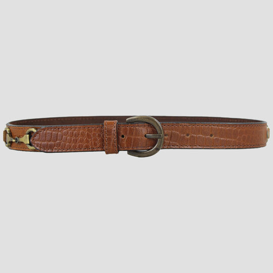 Maple Belt Slim Croc