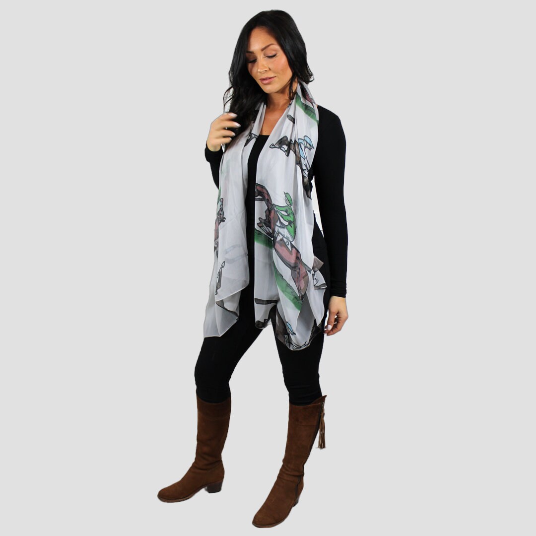 Scarf Racing Light Grey – Grays 1922 Ltd