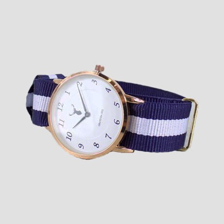 Fabric Blue Strap Stag Watch