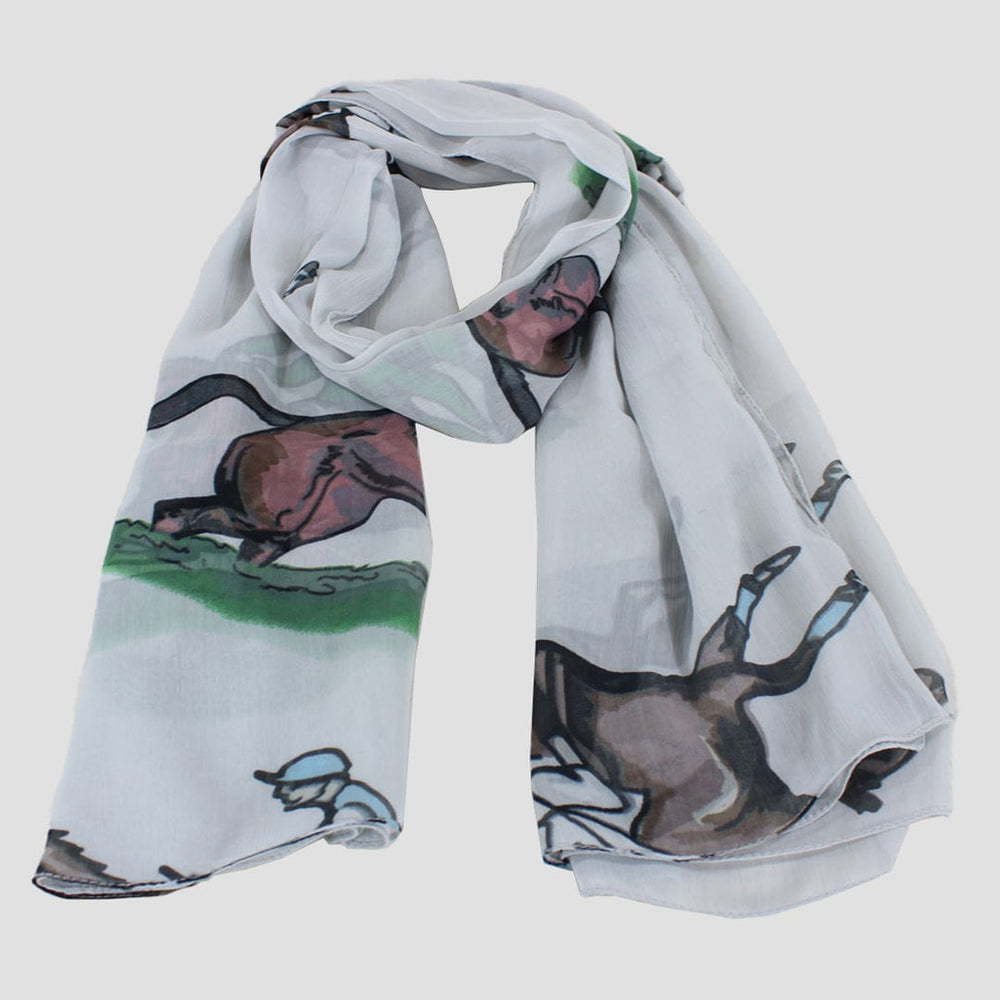 Scarf Racing Light Grey