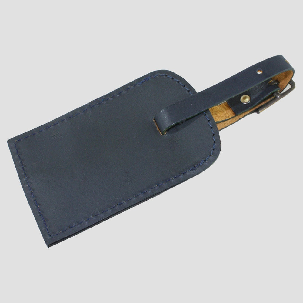 Luggage Tag With Snaffle Navy