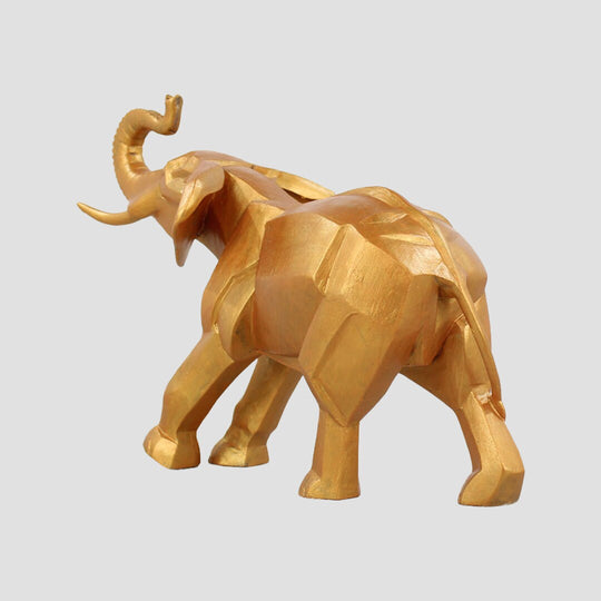 Cubist Elephant Gold