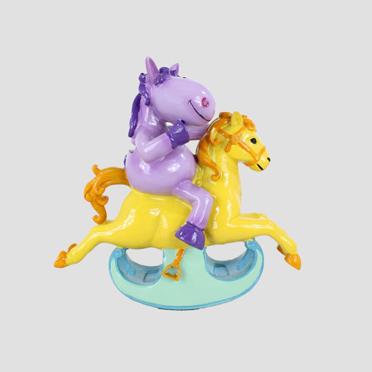 Rocking Horse And Pony Money Box Purple