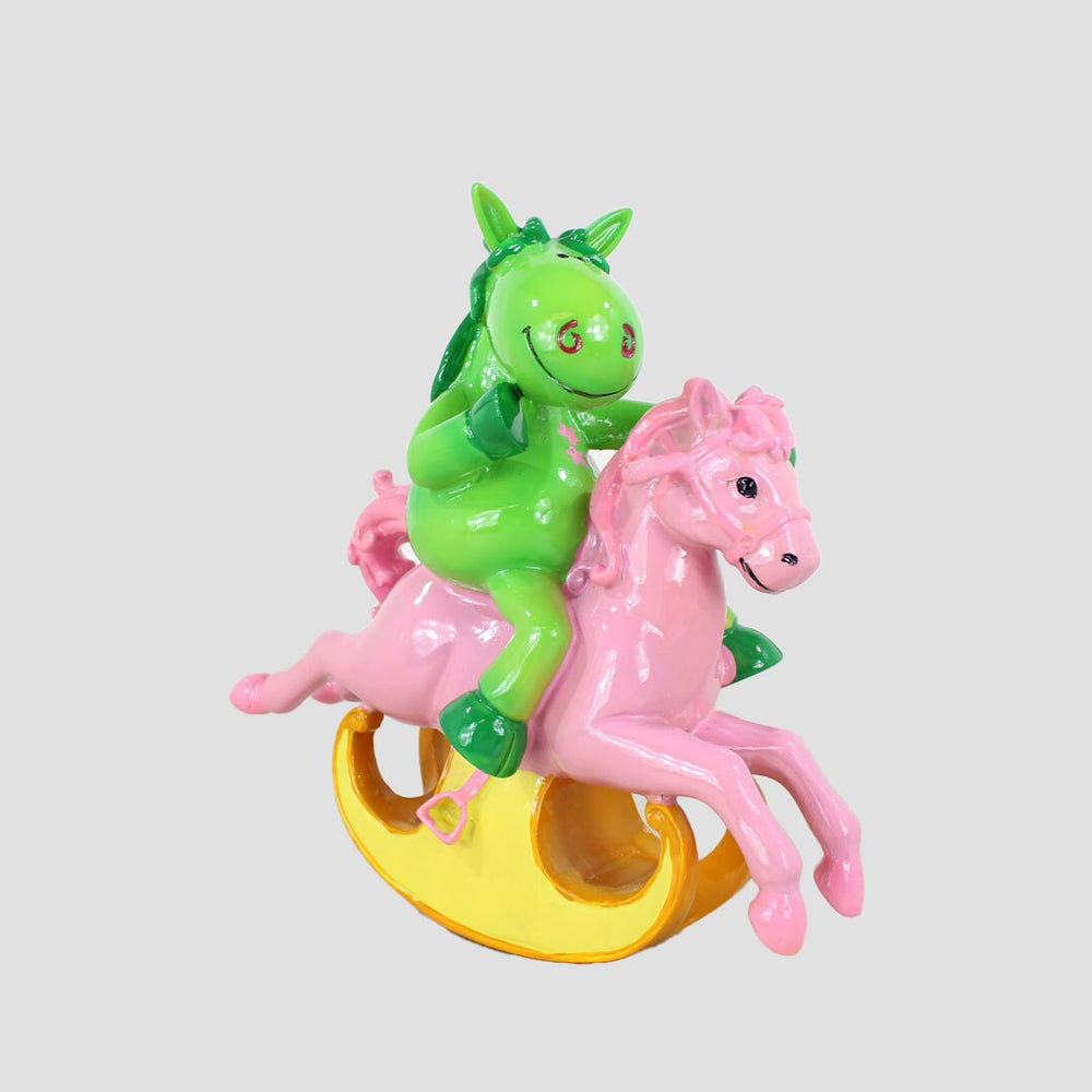 Rocking Horse And Pony Money Box Green