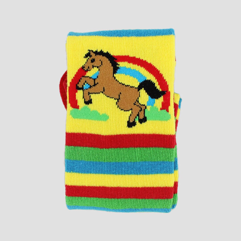 Knee High Socks Rainbow Horse