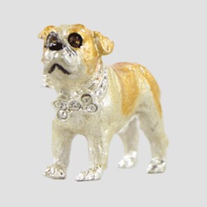 Dog Brooch - Old English Bulldog