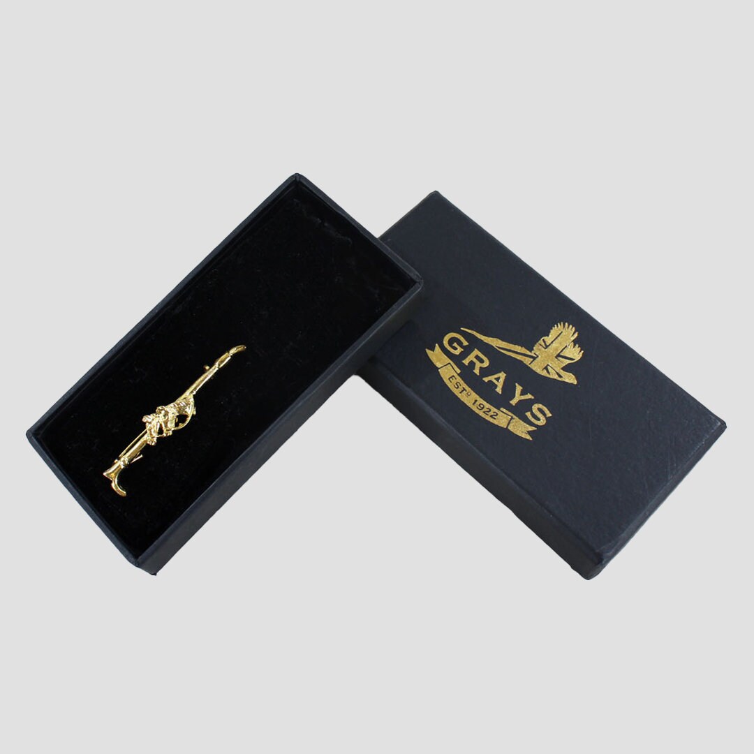 Gold Horse Heads Stock Pin