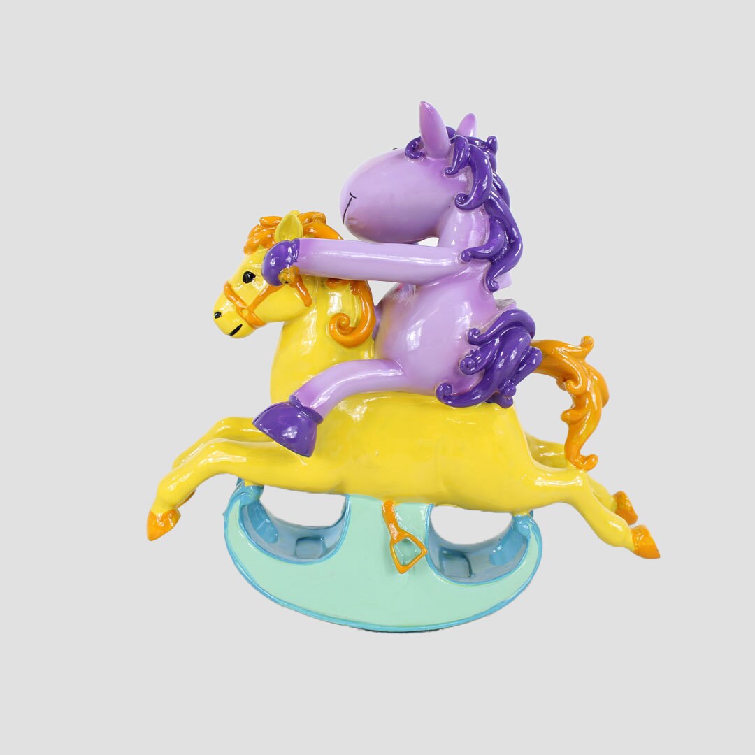 Rocking Horse And Pony Money Box Purple