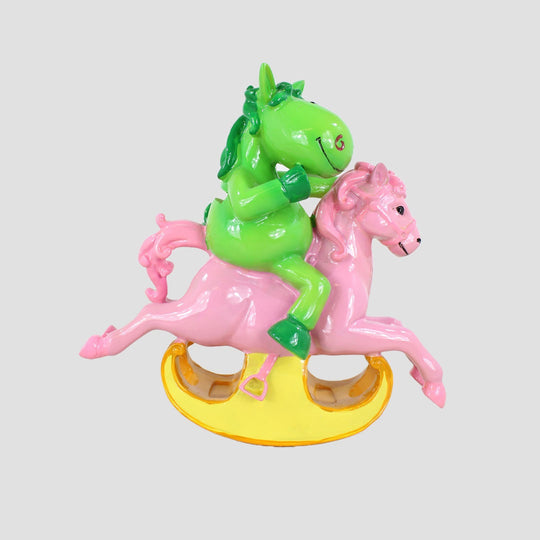 Rocking Horse And Pony Money Box Green