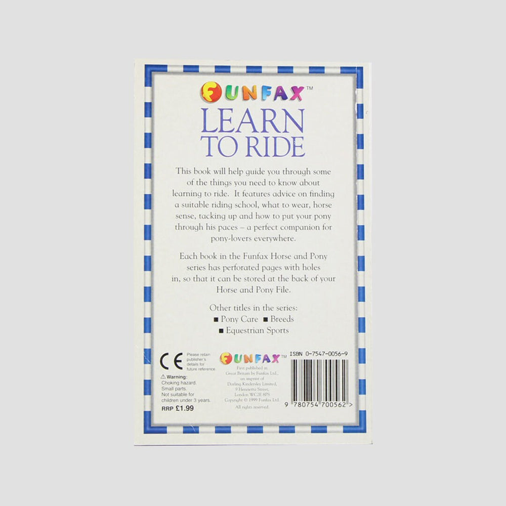 Funfax Learn To Ride Book  Paperback