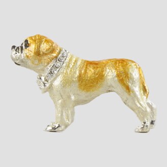 Dog Brooch - Old English Bulldog