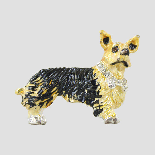 Dog Brooch - Corgi