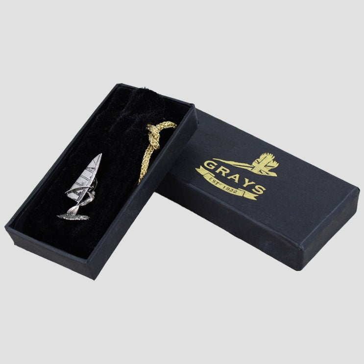 Pewter Pin Badge Windsurfing