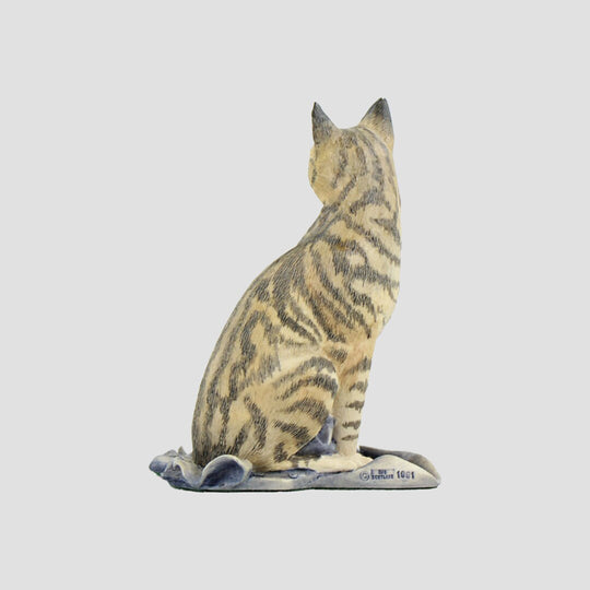 Cat Seated Style Two Border Fine Arts Farmyard