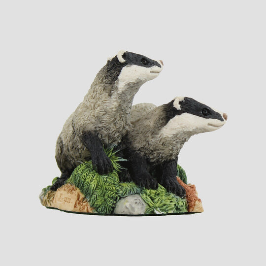 Forest Friends Badgers Border Fine Arts Wildlife