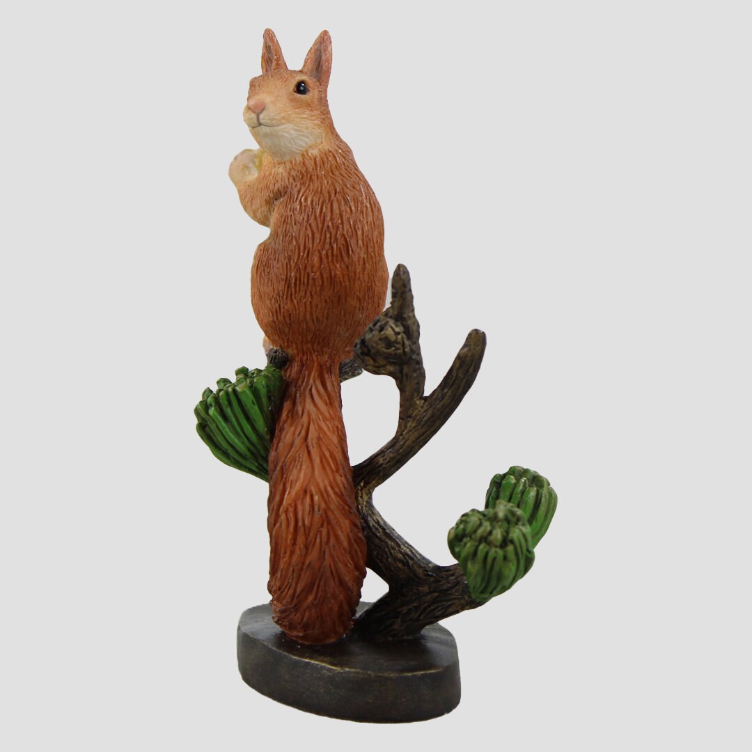 Red Squirrel With Acorn Border Fine Arts Wildlife