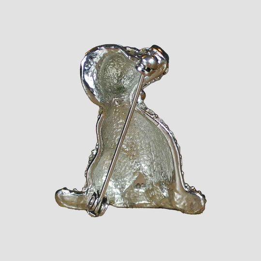 Dog Sitting Brooch