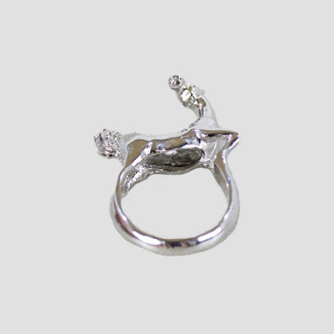 Ring Horse in Silver Colour