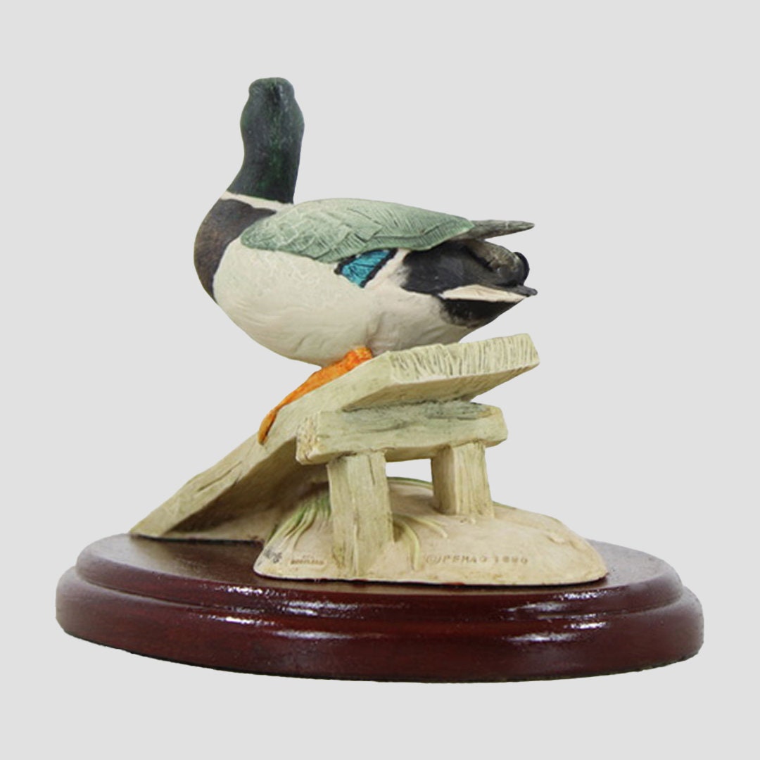 Mallard Drake On Plank Border Fine Arts Birds