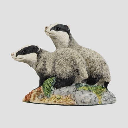 Forest Friends Badgers Border Fine Arts Wildlife