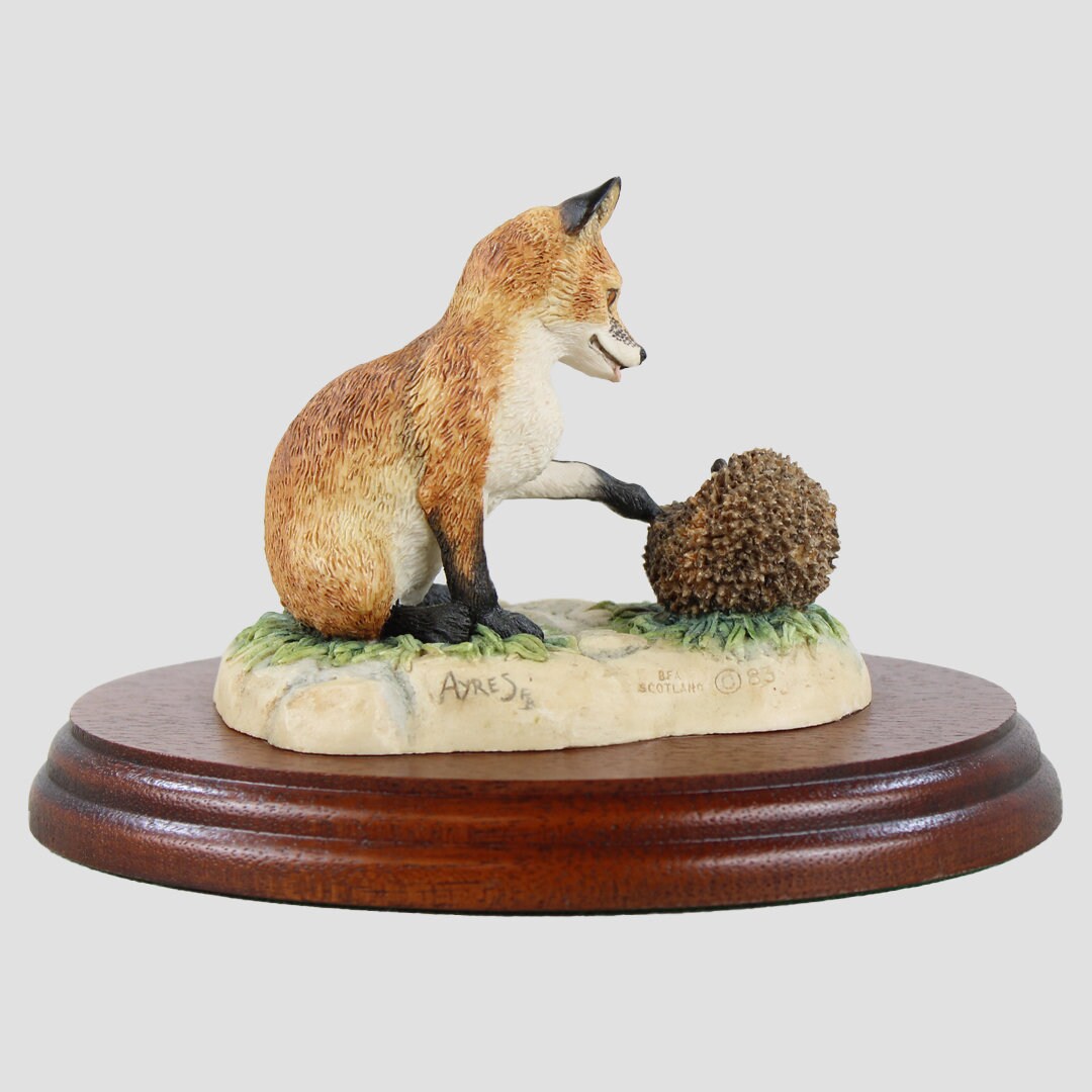 Fox Cub and Hedgehog Border Fine Arts Wildlife