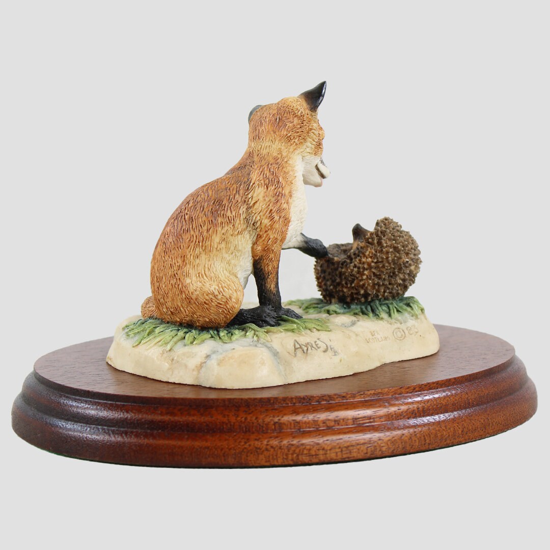 Fox Cub and Hedgehog Border Fine Arts Wildlife