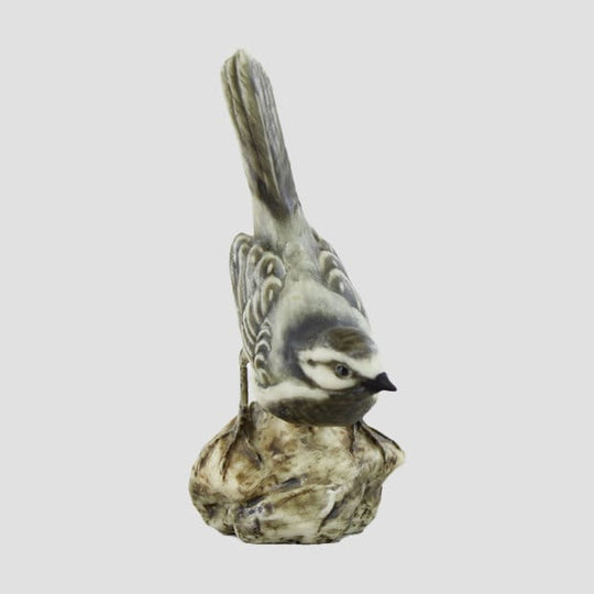 Grey Bird In Porcelain